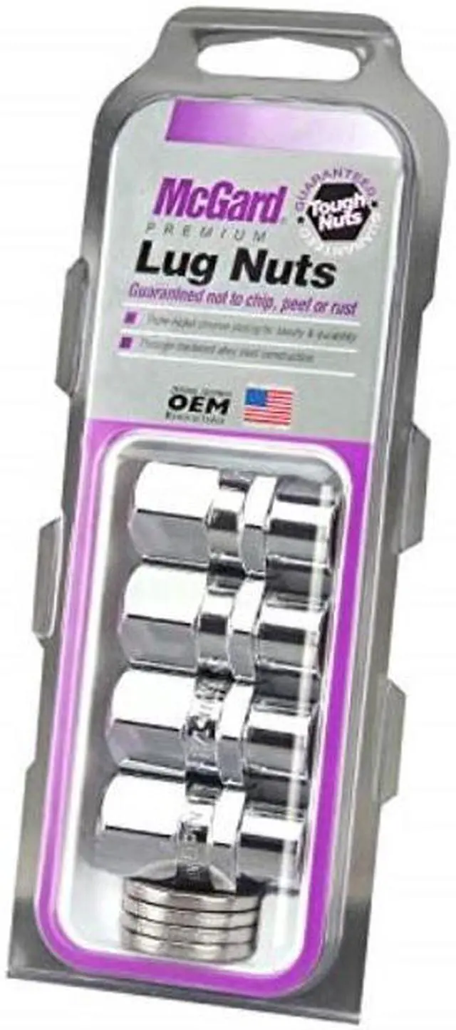 Alt view image 7 of 18 - McGard 60129 Chrome Racing Pro Stock .490" Shank Style Lug Nut Set (M12 x 1.5)