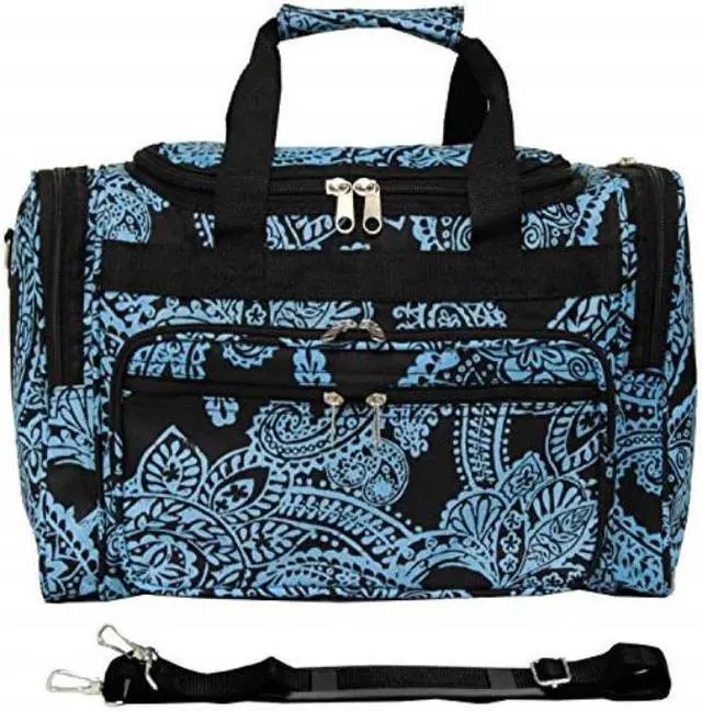 Alt view image 6 of 10 - World Traveler Paisley 16in. Shoulder Duffle Bag
