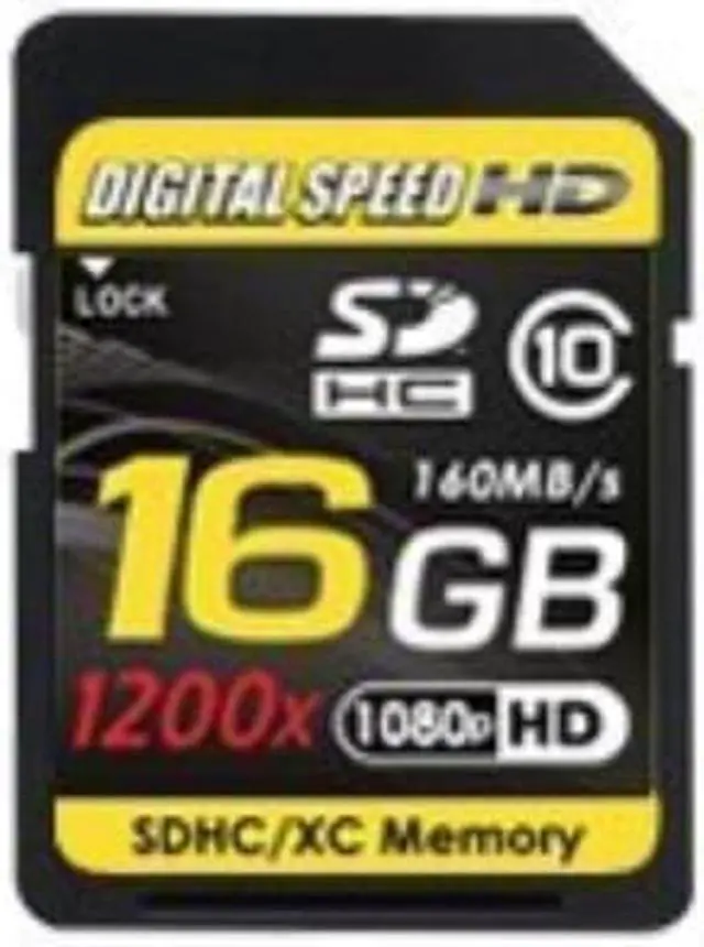 Alt view image 2 of 4 - digital speed 16gb 1200x professional high speed mach iii 160mb/s error free sdhc hd memory card class 10