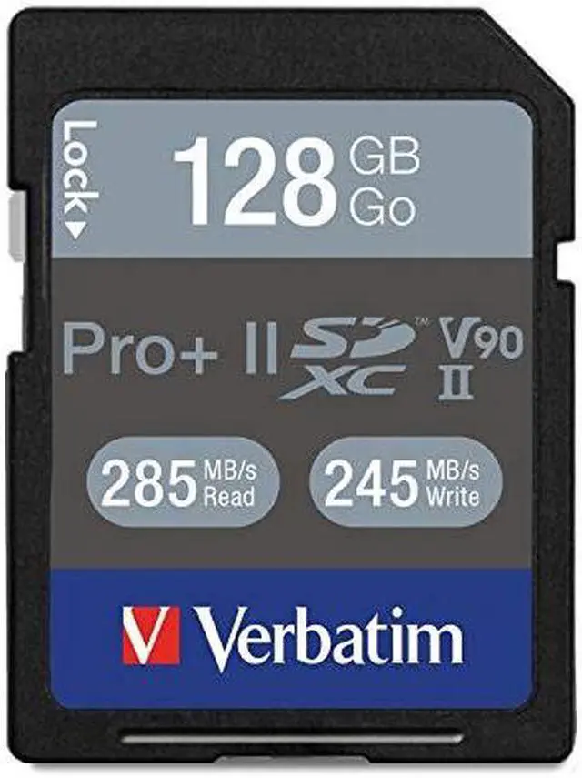 Main image of Verbatim Pro II Plus 128GB Secure Digital Extended Capacity (SDXC) Memory (Flash Memory) Model 99165