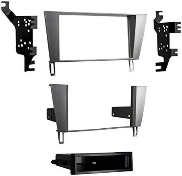 Main image of Metra 99-8161S Silver Single/Double DIN Stereo Dash Kit for 2002-10 Lexus SC430
