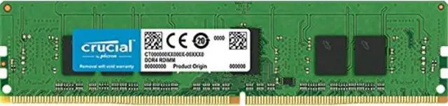 Alt view image 5 of 5 - Crucial - DDR4 - 4 GB - DIMM 288-pin - 2666 MHz / PC4-21300 - CL19 - 1.2 V - unbuffered - ECC