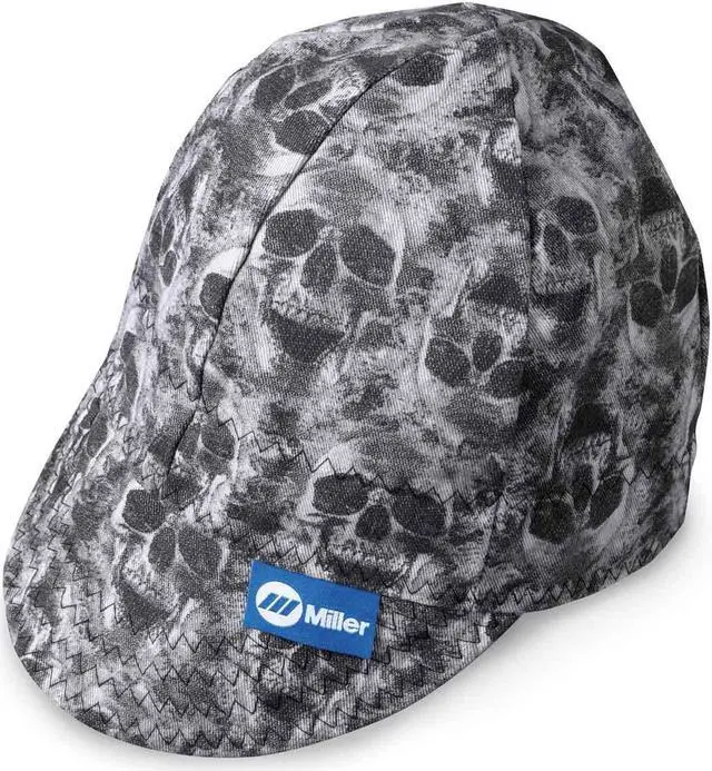 Main image of Miller 286976 HeadThreads Welding Cap, Ghost Skulls 2, Size 7"