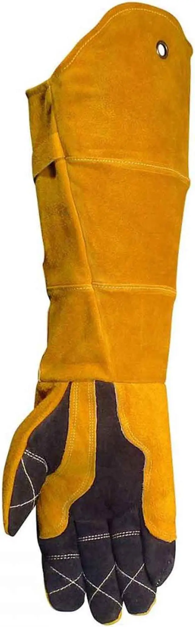 Alt view image 5 of 11 - CAIMAN 1878-5 1878 Welding Gloves, Extended Gauntlet Cuff, Wing Thumb, Premium