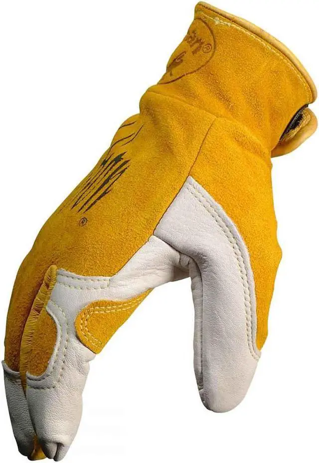 Alt view image 5 of 6 - CAIMAN 1828-6 TIG Welding Gloves, Cowhide Palm, XL, PR