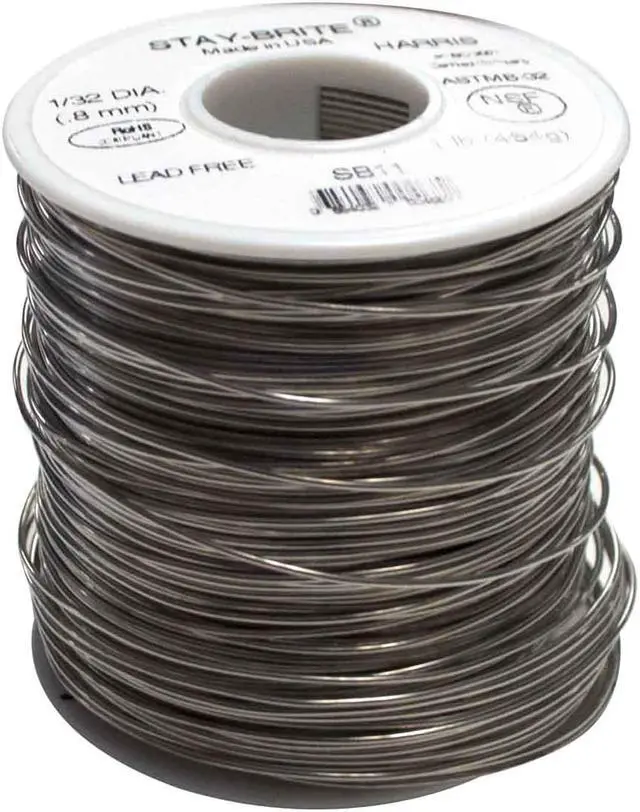 Main image of Harris SB11 Stay-Brite 1/32" Silver Solder 1 lb. Spool
