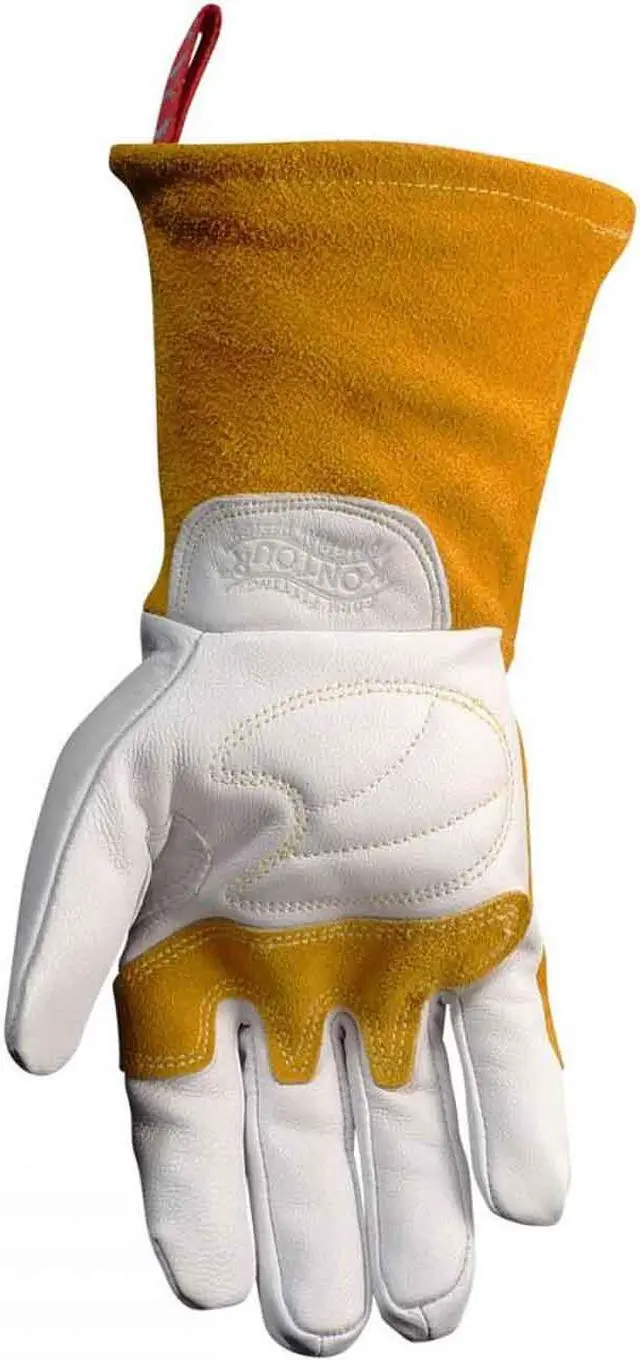 Alt view image 4 of 5 - CAIMAN 1868-5 TIG Welding Gloves, Goatskin Palm, L, PR
