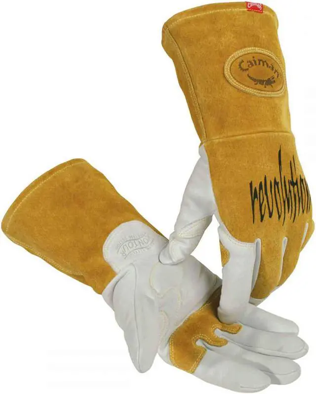 Main image of CAIMAN 1868-5 TIG Welding Gloves, Goatskin Palm, L, PR
