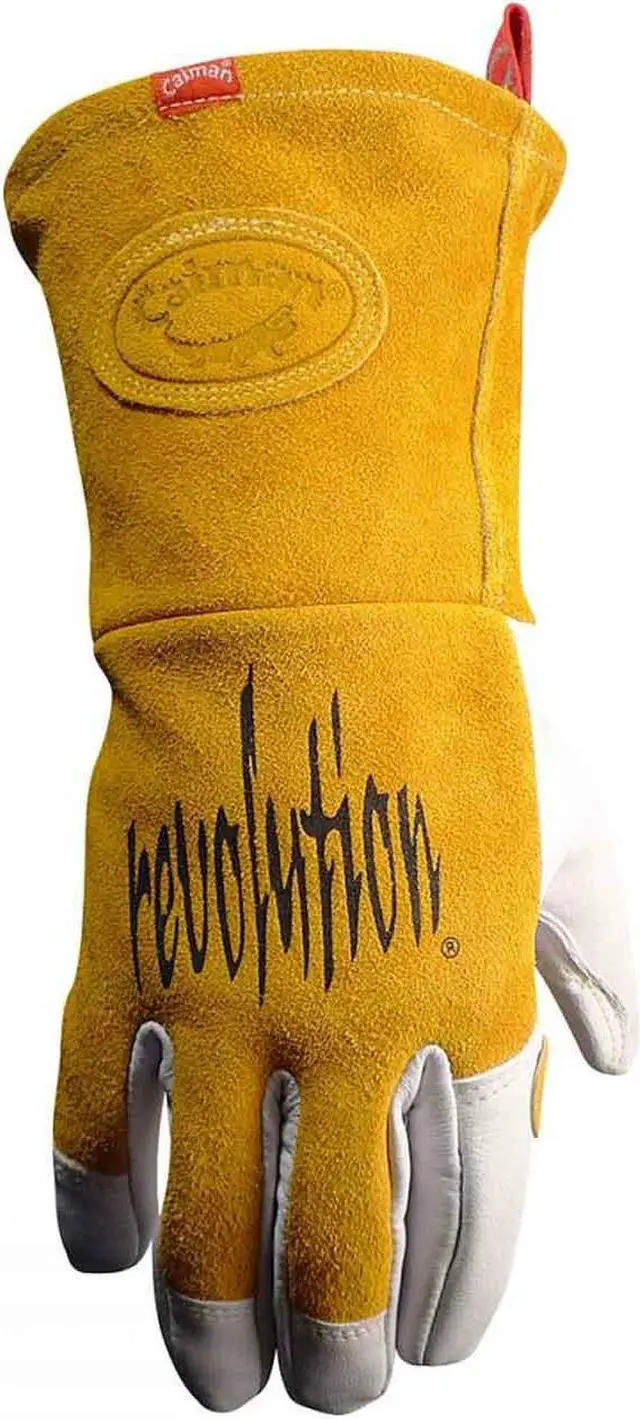 Alt view image 3 of 5 - CAIMAN 1868-5 TIG Welding Gloves, Goatskin Palm, L, PR
