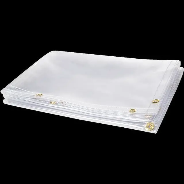 Main image of Transparent Vinyl Welding Curtain, 6 ft. H x 10 ft.W x 0.016" Thick, Clear