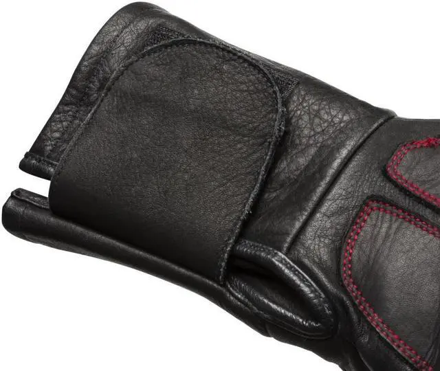Alt view image 2 of 6 - Lincoln Electric Welding Gloves,  5" Gauntlet Cuff Black/Red   K3109-M