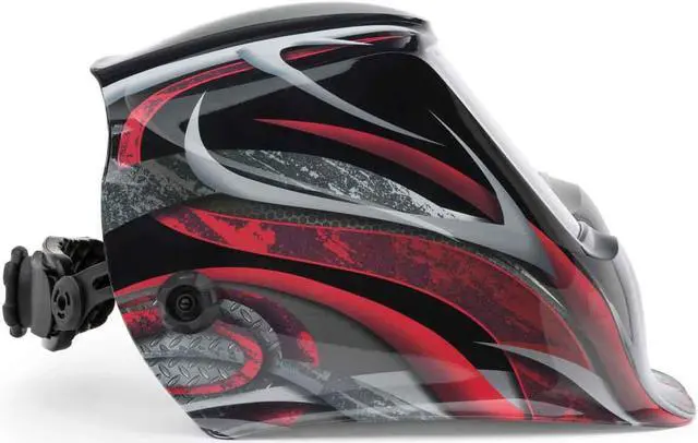 Alt view image 4 of 7 - Lincoln Electric K3248-3 Viking 3350 Auto Darkening Welding Helmet, Twisted Metal