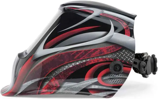 Alt view image 3 of 7 - Lincoln Electric K3248-3 Viking 3350 Auto Darkening Welding Helmet, Twisted Metal