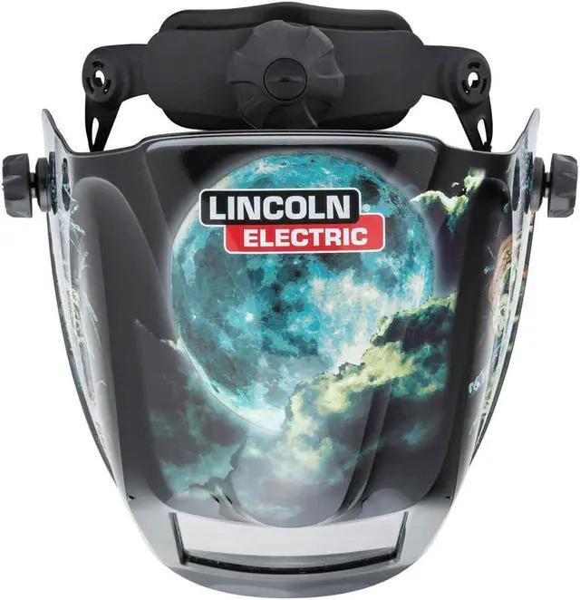 Alt view image 4 of 6 - LINCOLN ELECTRIC K4158-4 Welding Helmet, Zombie Graphic, Black/Blue