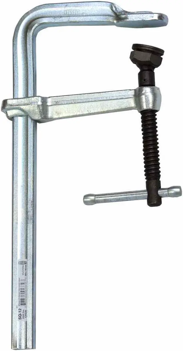 Main image of BESSEY SQ-12 12 in Bar Clamp Steel Handle and 5 1/2 in Throat Depth