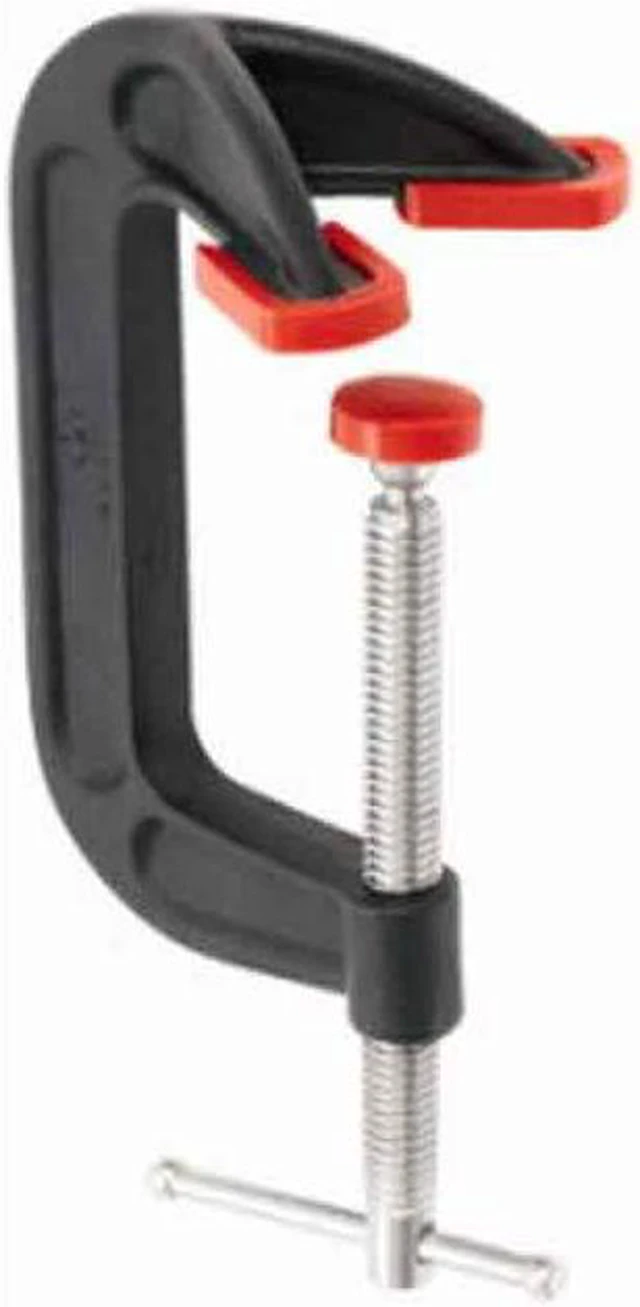Alt view image 2 of 7 - BESSEY DHCC-4 Dbl Anvil C-Clamp,4",Iron,Light,1200 lb.