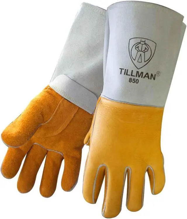 Main image of Tillman 850 Premium Top Grain Golden Elkskin Welding Gloves, X-Large