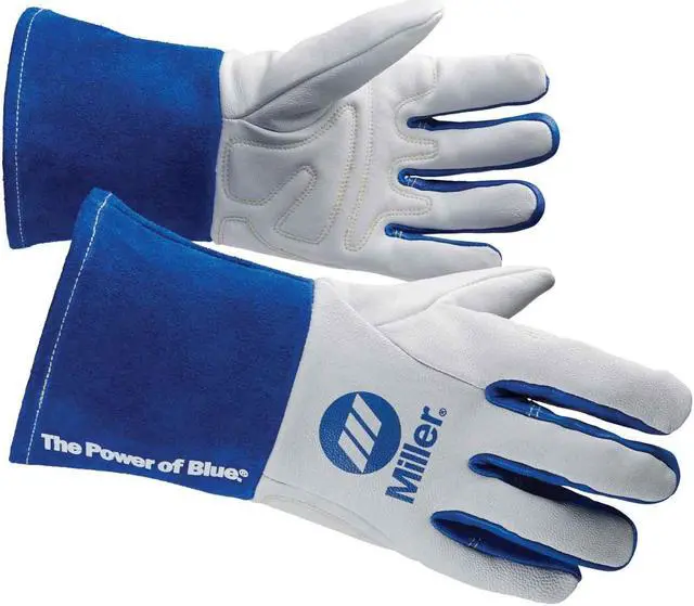 Alt view image 3 of 4 - MILLER ELECTRIC 263347 Performance Welding Gloves, Gauntlet Cuff, Keystone