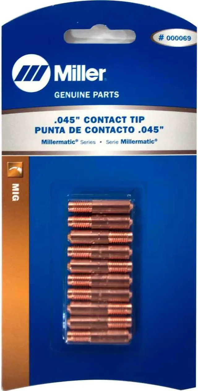 Alt view image 3 of 5 - MILLER ELECTRIC 000069 Contact Tip,0.045,PK10