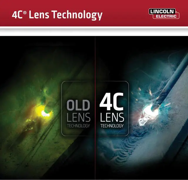 Alt view image 3 of 4 - Lincoln Electric K3034-4 VIKING 3350 Auto Darkening Welding Helmet with 4C Lens Technology, Black