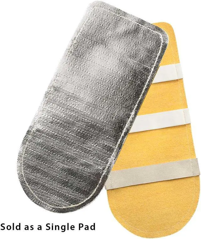 Main image of Steiner 15A76-13 Aluminized Rayon Glove Back-Hand Pad, Double Layer, 13", OSFM