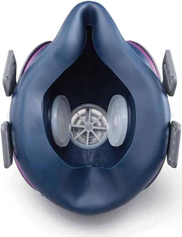 Alt view image 2 of 8 - Miller ML00894 LPR-100 Half Mask Respirator with Filters, Small/Medium