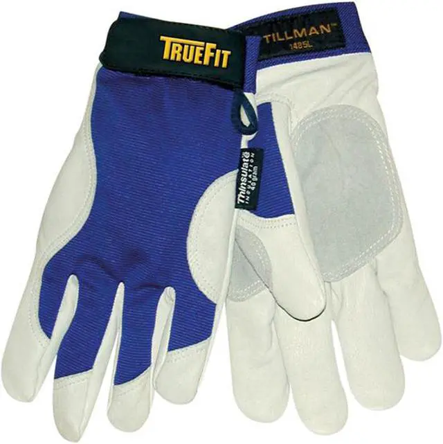 Alt view image 3 of 10 - Tillman 1485 True Fit Top Grain Pigskin Thinsulate Lined Work Gloves, Medium