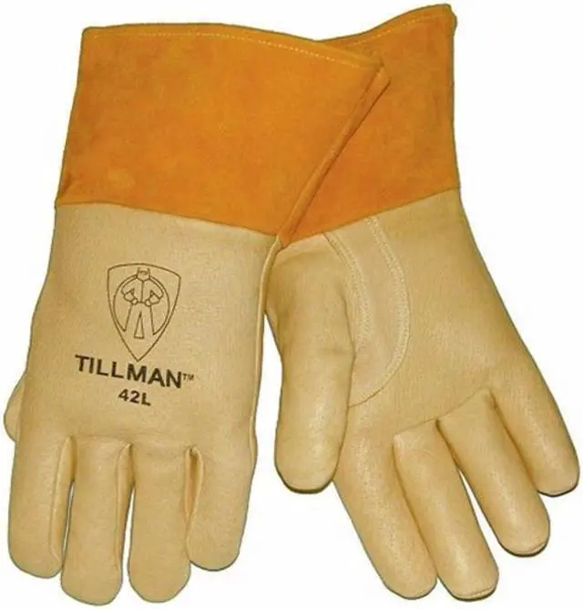 Main image of Tillman 42 Top Grain Pigskin Foam Lined Thumb Strap MIG Welding Gloves, X-Large