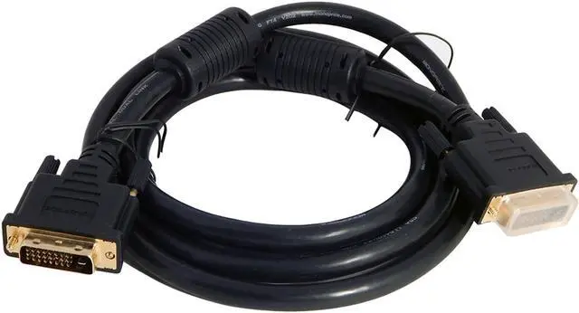 Alt view image 10 of 14 - Monoprice 6ft 28AWG CL2 Dual Link DVI-D Cable - Black