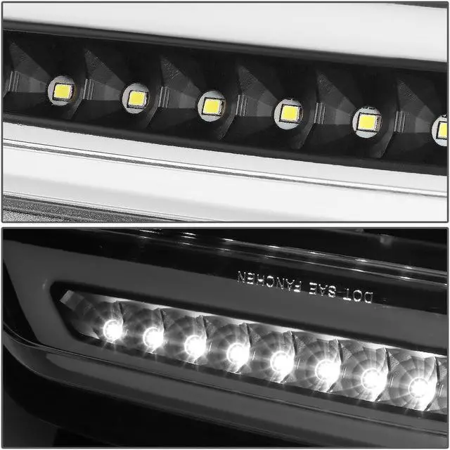 Alt view image 3 of 7 - DNA Motoring 3BL-FM15-LED-BK For 2015 to 2018 Ford Mustang LED Neon Shape Third 3rd Tail Brake Light Reverse / Back Up Rear Fog Lamp Black Housing 16 17