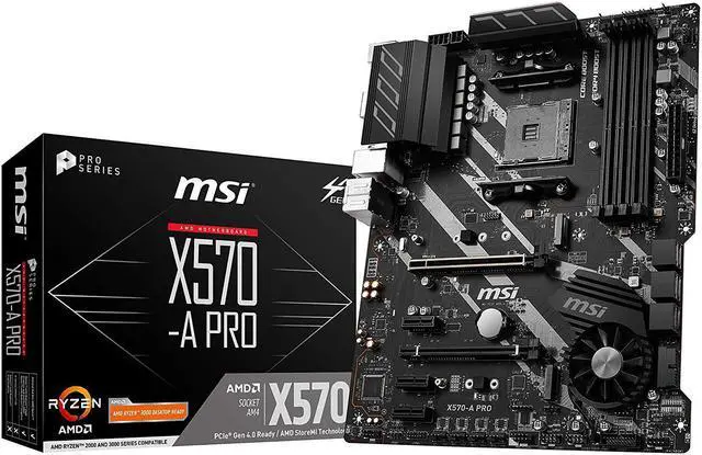 Alt view image 9 of 12 - MSI X570-A PRO ATX Motherboard (AMD AM4, DDR4, PCIe 4.0, M.2, HDMI,