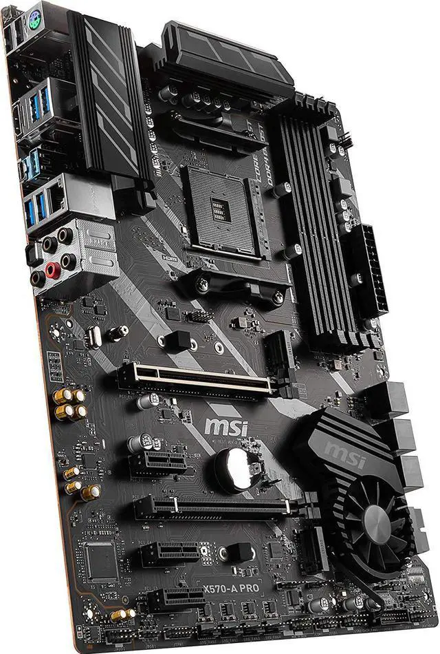 Alt view image 10 of 12 - MSI X570-A PRO ATX Motherboard (AMD AM4, DDR4, PCIe 4.0, M.2, HDMI,
