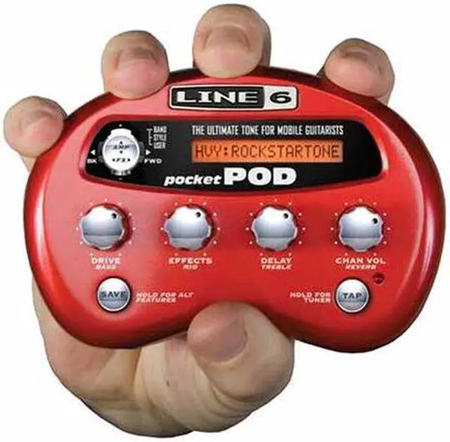 Alt view image 3 of 20 - Line 6 Pocket POD - Mini Guitar Amp Modeler Guitar Multi-Effect