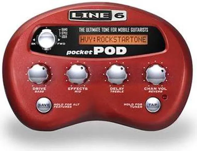 Alt view image 4 of 20 - Line 6 Pocket POD - Mini Guitar Amp Modeler Guitar Multi-Effect