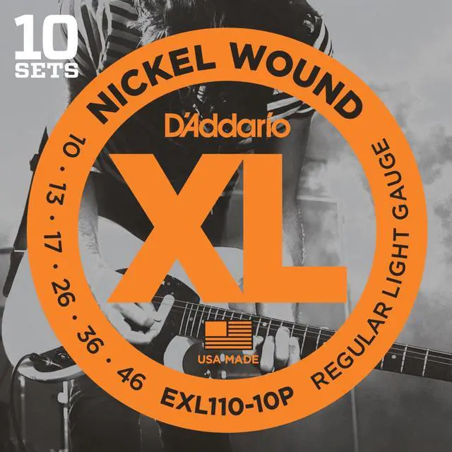 Main image of D’Addario EXL110-10P Nickel Wound Regular Light Electric Guitar Strings - 10-46