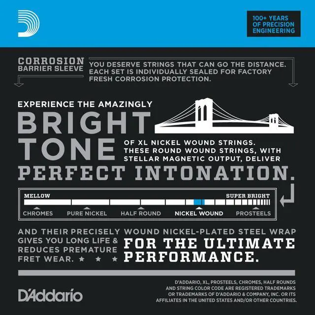 Alt view image 3 of 20 - D’Addario EXL110-10P Nickel Wound Regular Light Electric Guitar Strings - 10-46