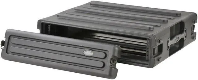 Alt view image 5 of 16 - SKB Cases 2U Space Roto Molded Rack, Black, 23 in. X 23 in. X 6 1/2 in.