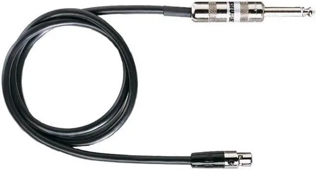 Alt view image 7 of 16 - Shure WA302 Instrument Cable for Body-Pack Transmitters, 2'
