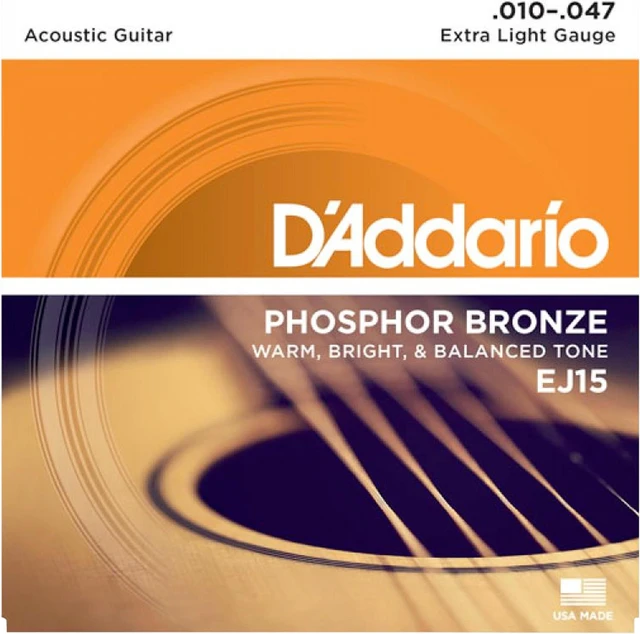 Alt view image 9 of 17 - D'Addario EJ15 Phos/Bronze Extra Lt Ac Guitar Strings