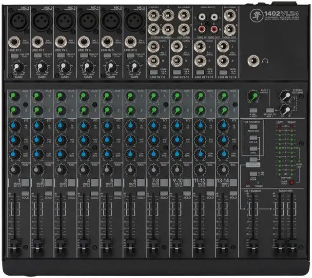 Alt view image 19 of 20 - Mackie 1402VLZ4 14-Channel Compact Mixer
