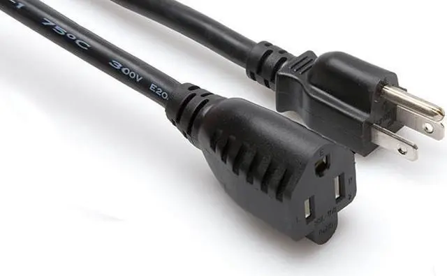 Main image of Hosa PWX-403 Power Ext Nema 5-15r - Nema 5-15p 3ft