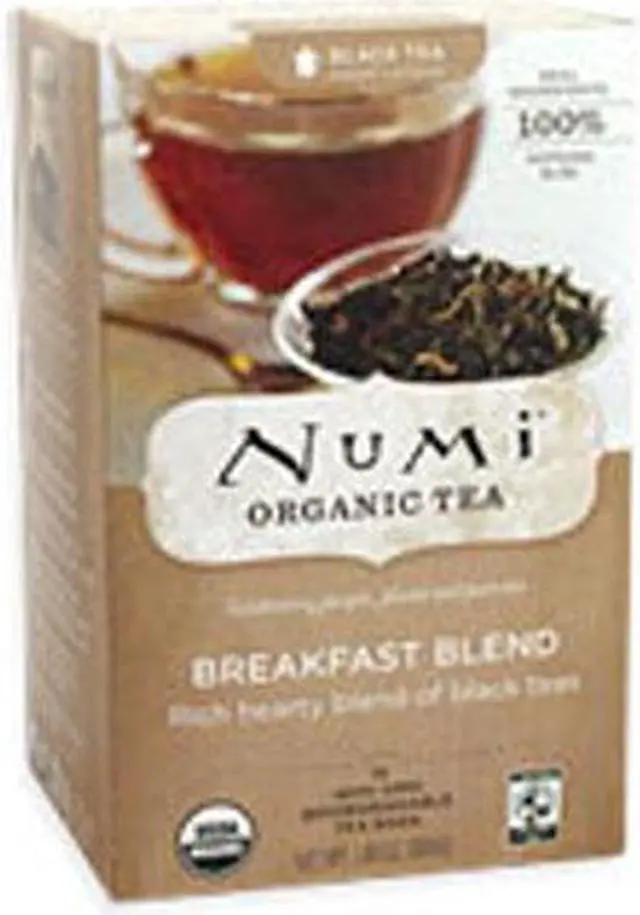 Alt view image 3 of 20 - Numi Organic Teas and Teasans 1.4oz Breakfast Blend 18/Box 10220