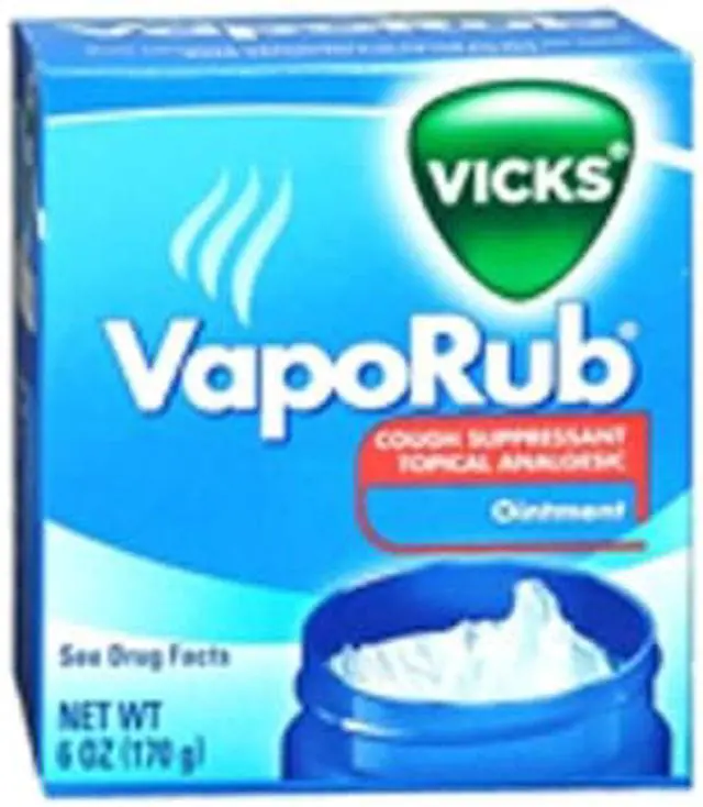 Alt view image 2 of 12 - Vaporub Cough Suppressant Topical Analgesic Ointment - 1.76 oz Cough Suppressant
