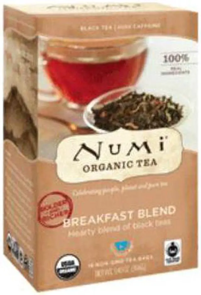 Alt view image 9 of 20 - Numi Organic Teas and Teasans 1.4oz Breakfast Blend 18/Box 10220