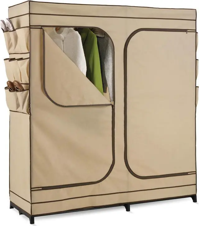 Main image of Honey Can Do 60In Double Door Storage Closet With Shoe Organizer - WRD-01272