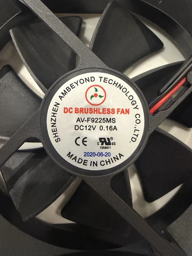 Alt view image 3 of 6 - AV-F9225MS 92x92x25mm 12V DC Axial Cooling Fan Bulk Lot Electronics Equipment