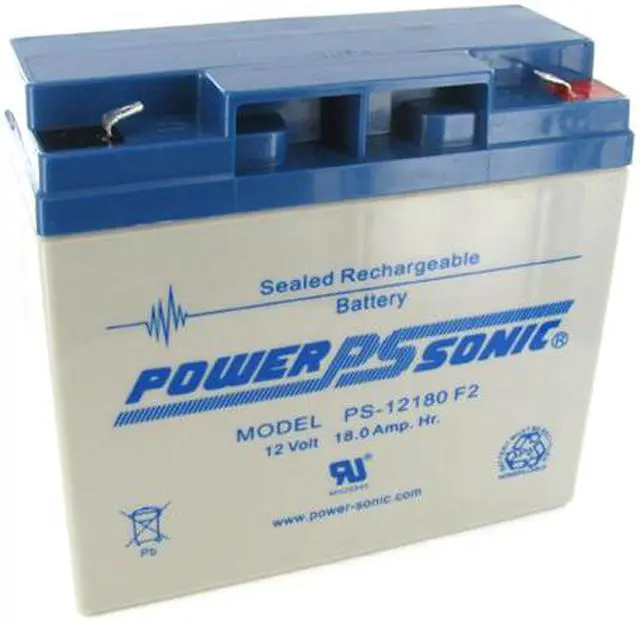 Main image of Power-Sonic 12V/18AH Sealed Lead Acid Battery w/ F2 Terminal