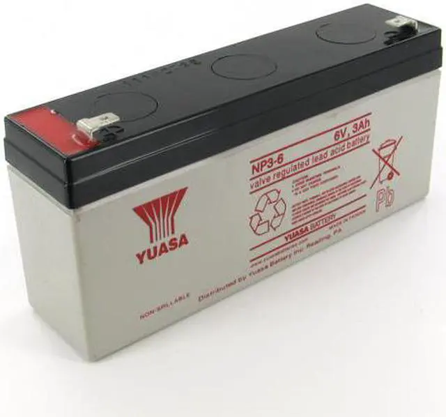 Main image of Yuasa NP3-6 6V/3Ah Sealed Lead Acid Battery-F1 Terminal