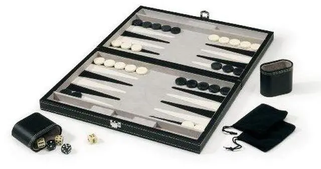 Alt view image 2 of 7 - GLD Mainstreet Classics 55-0619 Classic 15 in. Backgammon Set