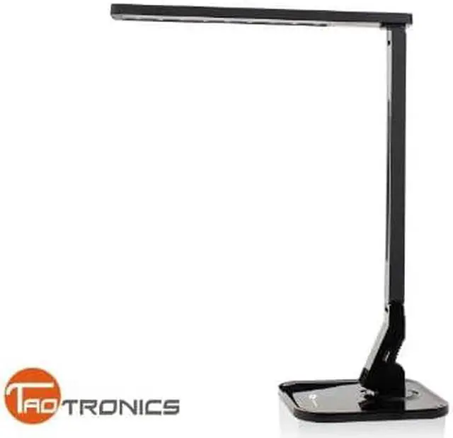 Alt view image 4 of 10 - TaoTronics TT-DL01 Elune Eco-Friendly Multi-function Natural Light LED Desk Lamp with Built-in USB Charging Port - Black